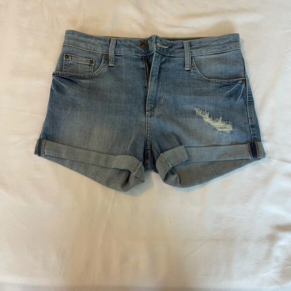NWOT Just black size 26 women’s distressed cuffed shorts - Picture 1 of 7
